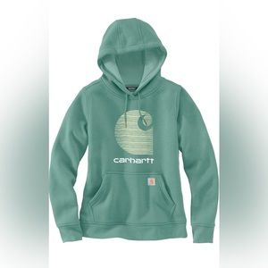 Carhartt Women's Rain Defender Relaxed Fit Midweight C Logo Graphic Hoodie